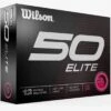 Wilson Staff Wilson 50 Elite Pink Golf Balls -Golf Shop 2023 wilson 50 elite pink golf balls box itempicture