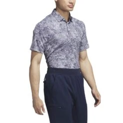 Adidas Aerial Jacquard Polo -Golf Shop adidas 2023 aerial jacquard polo grey three side itempicture