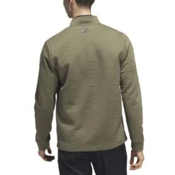 Adidas DWR 1/4 Zip Pullover 14 Adidas DWR 1/4 Zip Pullover -Golf Shop adidas 2023 dwr quarter zip pullover olive strata back itempicture