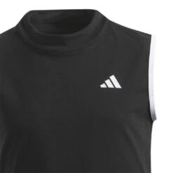 Adidas Girls Sleeveless Versatile Dress -Golf Shop adidas 2023 girls sleeveless versatile dress black collar detail itempicture