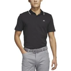 Adidas 2023 Go-To Pique Polo 10 Adidas 2023 Go-To Pique Polo -Golf Shop adidas 2023 go to pique polo black front itempicture
