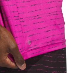 Adidas Stripe Zipper Polo -Golf Shop adidas 2023 stripe zipper polo lucid fuchsia detail1 itempicture