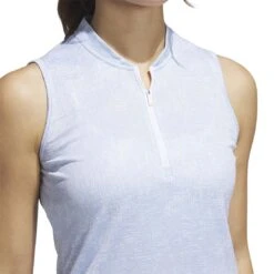 Adidas Women's Essentials Sleeveless Polo -Golf Shop adidas 2023 womens essentials sleeveless polo wonder blue detail itempicture