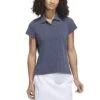 Adidas 2023 Women's Go-To Heathered Polo -Golf Shop adidas 23 womens go to heathered polo collegiate navy itempicture