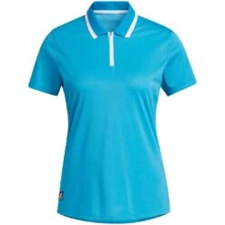 Adidas F21 Women's Equipment Short Sleeve Polo -Golf Shop adidas f21 womens equipement short sleeve polo sonic aqua itempicture