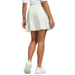 Adidas Women's 16 Inch Printed Frill Skort -Golf Shop adidas fw22 womens 16 inch printed frill skort white back itempicture
