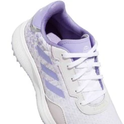 Adidas Juniors S2G Spikeless Golf Shoes White/Almost Lime/Light Purple -Golf Shop adidas juniors s2g spikeless golf shoes white almost lime light purple gv9787 lace detail itempicture