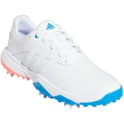 Adidas Juniors Tour360 Infinity Golf Shoes White/Iron/Blue Rush -Golf Shop adidas juniors tour360 infinity golf shoes white iron blue rush gv9665 toe itempicture