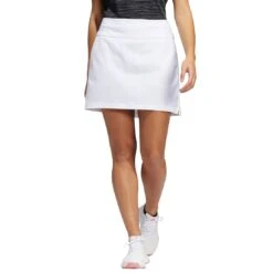 Adidas Women's Ultimate365 Solid Skort -Golf Shop adidas ss22 womens ultimate365 solid skort white front itempicture