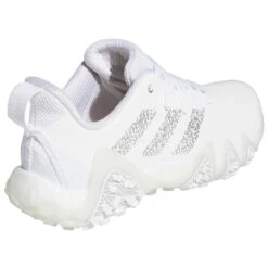Adidas Women's Codechaos 22 Golf Shoes White/Silver/Clear Pink -Golf Shop adidas womens codechaos 22 golf shoes white silver clear pink back itempicture