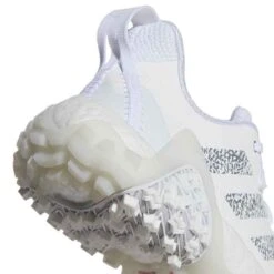 Adidas Women's Codechaos 22 Golf Shoes White/Silver/Clear Pink -Golf Shop adidas womens codechaos 22 golf shoes white silver clear pink sole detail itempicture