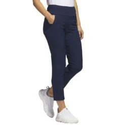 Adidas Women's Ultimate365 Ankle Pants -Golf Shop adidas womens ultimate365 ankle pants collegiate navy side itempicture