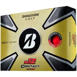 Bridgestone 2023 E12 Contact Matte Red Golf Balls