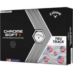 Golf Shop 9 Callaway Chrome Soft X TruTrack USA Golf Balls