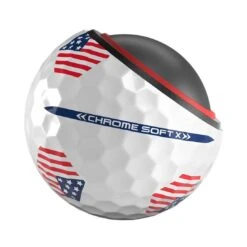 Callaway Chrome Soft X TruTrack USA Golf Balls -Golf Shop callaway 2023 chrome soft x usa trutrack golf balls tech itempicture