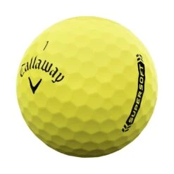 Callaway Supersoft Yellow Personalized Golf Balls -Golf Shop callaway 2023 supersoft yellow golf balls quarter itempicture