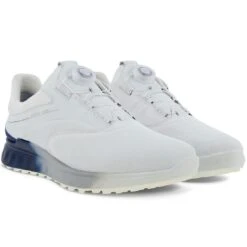Ecco S-Three Boa Golf Shoes White/Blue Depths -Golf Shop ecco s three boa golf shoes white blue depths pair itempicture