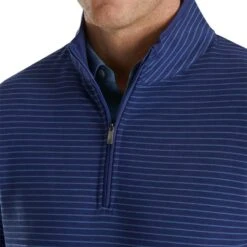 FootJoy French Terry Pullover 10 FootJoy French Terry Pullover -Golf Shop footjoy french terry pullover indigo detail itempicture
