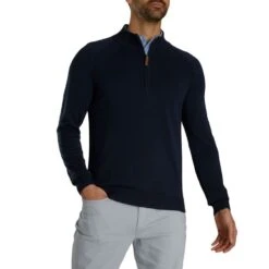 FootJoy Half-Zip Sweater 9 FootJoy Half-Zip Sweater -Golf Shop footjoy half zip sweater navy itempicture