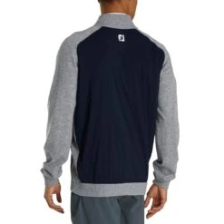 FootJoy Tech Sweater 9 FootJoy Tech Sweater -Golf Shop footjoy tech sweater navy heather grey back itempicture
