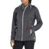 FootJoy Women's HydroKnit Rain Jacket -Golf Shop footjoy womens hydroknit rain jacket charcoal front itempicture