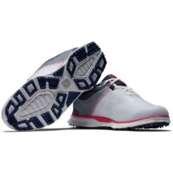FootJoy Women's Pro SL Sport Golf Shoes White/Navy/Pink -Golf Shop footjoy womens pro sl sport golf shoes white navy pink 98147 beauty itempicture