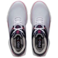FootJoy Women's Pro SL Sport Golf Shoes White/Navy/Pink -Golf Shop footjoy womens pro sl sport golf shoes white navy pink 98147 top itempicture