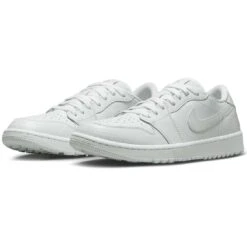 Nike Air Jordan 1 Low G Golf Shoes White/White/Pure Platinum -Golf Shop nike air jordan 1 low g golf shoes white pure platinum dd9315 110 pair itempicture