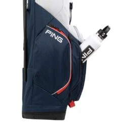 Ping Hoofer Lite Stand Bag -Golf Shop ping 2023 hoofer lite stand bag navy platinum red detail1 itempicture