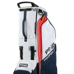 Ping Hoofer Lite Stand Bag -Golf Shop ping 2023 hoofer lite stand bag navy platinum red detail3 itempicture