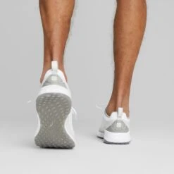 Puma Fusion Pro Golf Shoes White/Silver/High Rise 15 Puma Fusion Pro Golf Shoes White/Silver/High Rise -Golf Shop puma fusion pro golf shoes white silver high rise 377041 05 mod2 itempicture