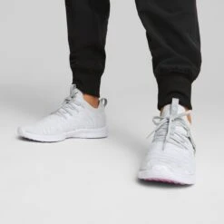 Puma Women's Laguna Fusion Knit Golf Shoes High Rise/White -Golf Shop puma womens laguna fusion knit golf high rise white 376082 01 mod1 itempicture