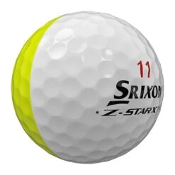 Srixon Z-Star XV 8 Divide Golf Balls -Golf Shop srixon z star xv 8 divide white yellow golf balls white side stamp itempicture