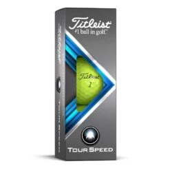 Titleist Tour Speed Yellow Personalized Golf Balls -Golf Shop titleist 2022 tour speed yellow golf balls sleeve itempicture