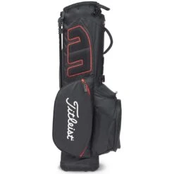 Titleist Players 4 Stand Bag 18 Titleist Players 4 Stand Bag -Golf Shop titleist 2023 players 4 stand bag black black red back itempicture