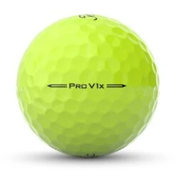 Titleist Pro V1x Yellow Golf Balls -Golf Shop titleist 2023 pro v1x yellow golf balls side stamp itempicture
