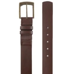 TravisMathew Jinx Leather Belt -Golf Shop travismathew jinx leather belt black dark brown itempicture