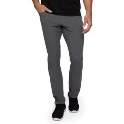 TravisMathew Open To Close Pants 27 TravisMathew Open To Close Pants -Golf Shop travismathew open to close pants dark heather grey front itempicture