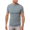TravisMathew Scenic Vista Active Tee -Golf Shop travismathew scenic vista active tee heather copen blue front itempicture